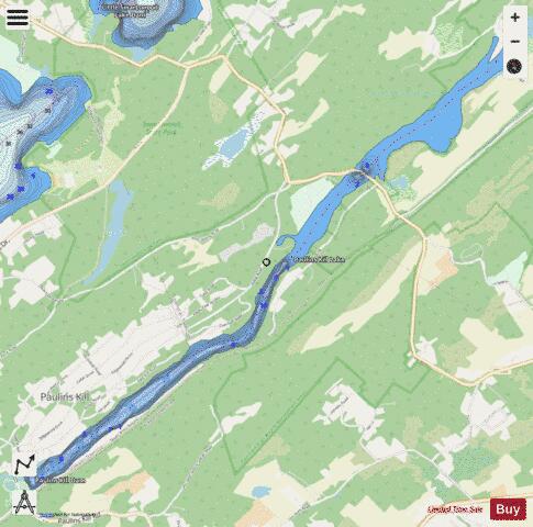 Paulinskill Lake depth contour Map - i-Boating App - Streets