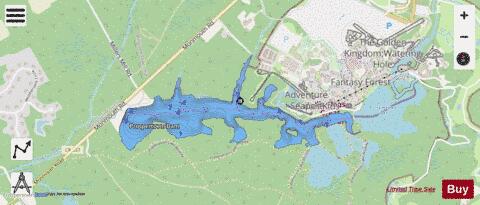 Prospertown Lake depth contour Map - i-Boating App - Streets
