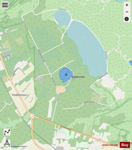 Tuckahoe Park Lake depth contour Map - i-Boating App - Streets