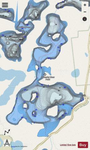 Follensby Clear Pond depth contour Map - i-Boating App - Streets