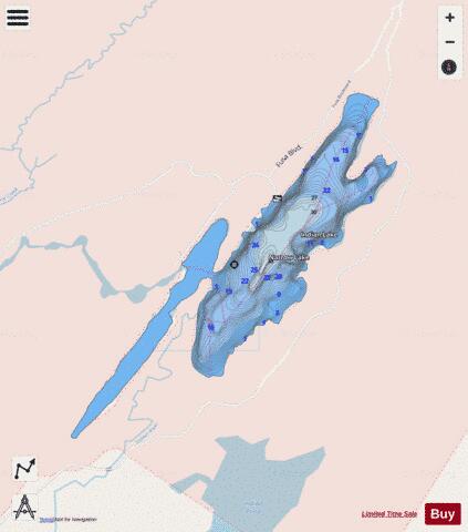 Indian River Lake depth contour Map - i-Boating App - Streets