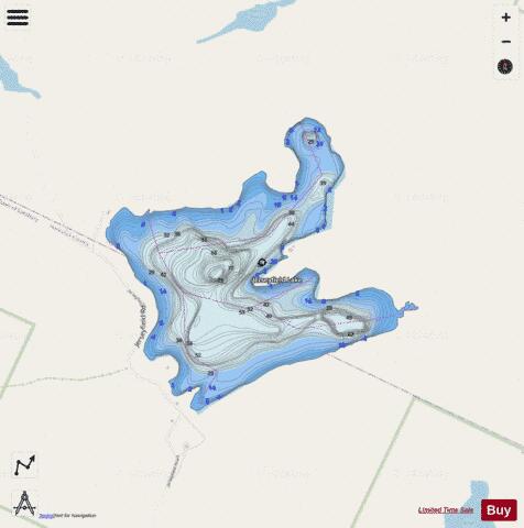 Jerseyfield Lake depth contour Map - i-Boating App - Streets