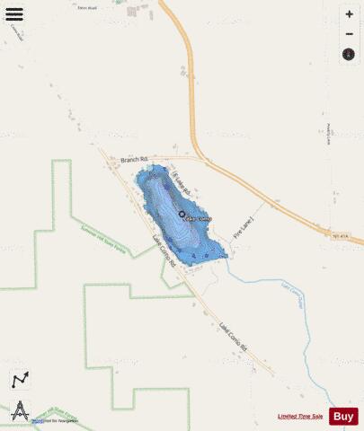 Lake Como depth contour Map - i-Boating App - Streets