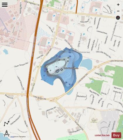 Lake Washington depth contour Map - i-Boating App - Streets