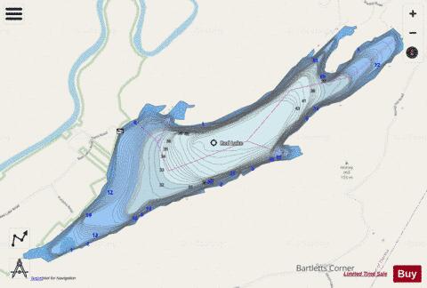 Red Lake depth contour Map - i-Boating App - Streets