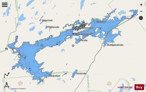 Stillwater Reservoir depth contour Map - i-Boating App - Streets