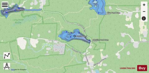 Ashville Pond depth contour Map - i-Boating App - Streets