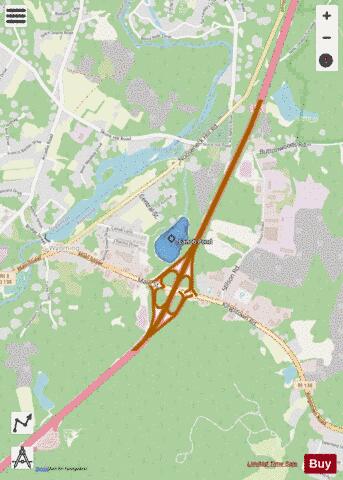 Canob Pond depth contour Map - i-Boating App - Streets