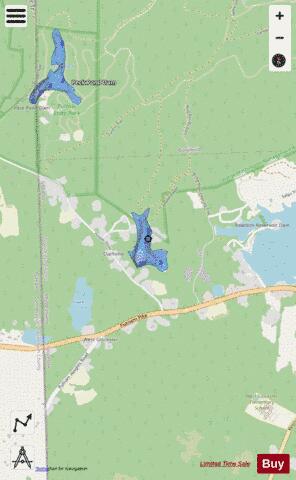 Clarkville Pond Providence depth contour Map - i-Boating App - Streets