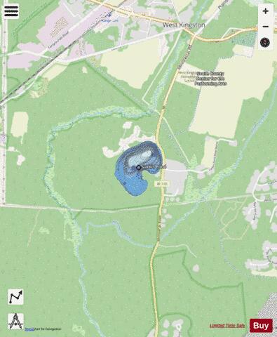 Larkin Pond depth contour Map - i-Boating App - Streets