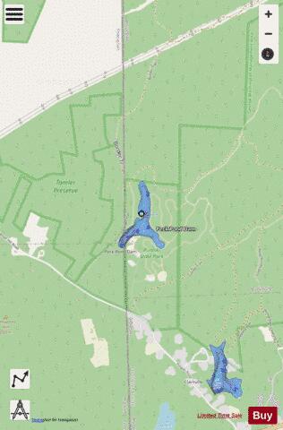 Peck Pond Windham depth contour Map - i-Boating App - Streets
