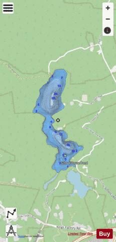 School House Pond depth contour Map - i-Boating App - Streets