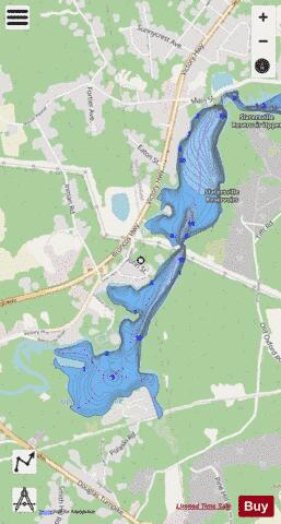 Slatersville Upp depth contour Map - i-Boating App - Streets