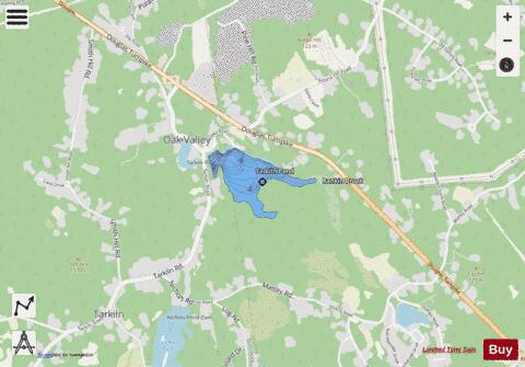 Tarkiln Pond depth contour Map - i-Boating App - Streets