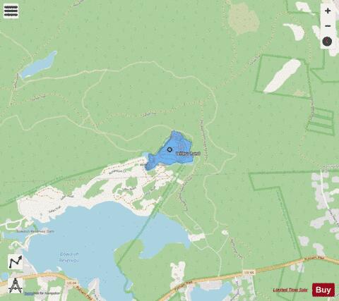 Wilbur Pond depth contour Map - i-Boating App - Streets