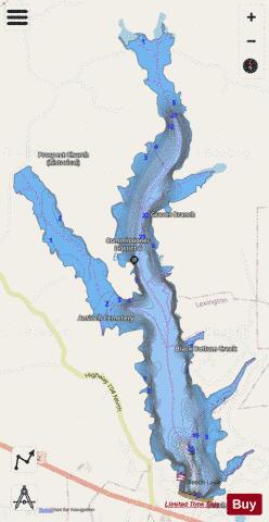 Lake Beech depth contour Map - i-Boating App - Streets