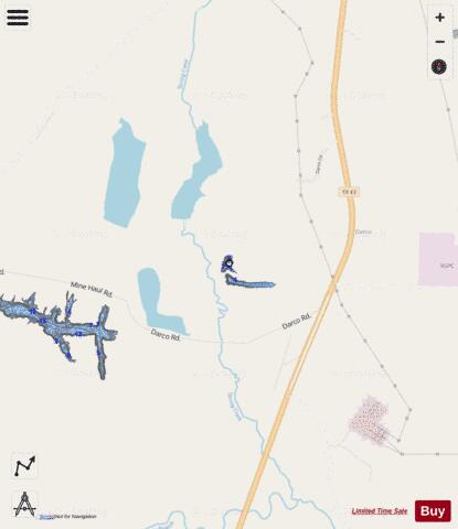 Darco Pond 2 depth contour Map - i-Boating App - Streets