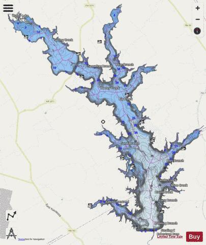 Lake Limestone depth contour Map - i-Boating App - Streets