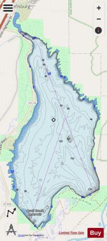 Quail Creek Lake depth contour Map - i-Boating App - Streets