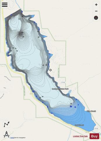 Rockport Lake depth contour Map - i-Boating App - Streets