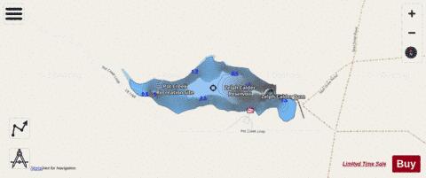 Zelph Calder Reservoir depth contour Map - i-Boating App - Streets
