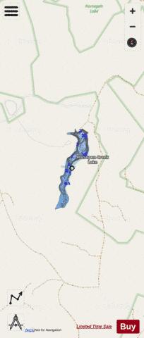 Horesepen Lake depth contour Map - i-Boating App - Streets