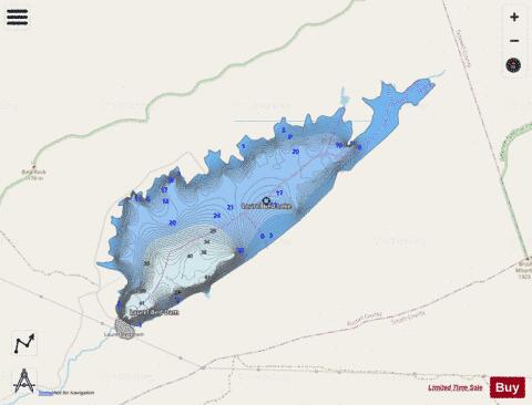Laurel Bed Lake depth contour Map - i-Boating App - Streets