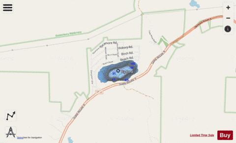 Big Pond Woodford Pond Woodford depth contour Map - i-Boating App - Streets