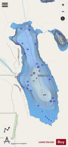 Holland Pond Holland depth contour Map - i-Boating App - Streets