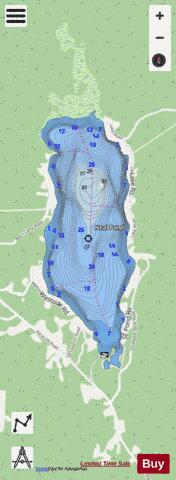 Neal Pond Lunenburg depth contour Map - i-Boating App - Streets