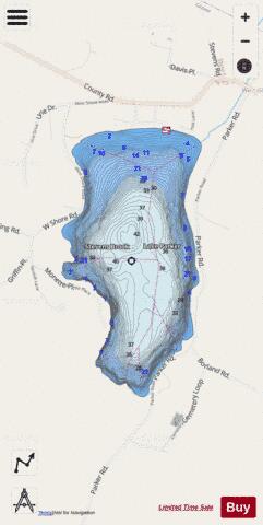 Parker Lake Glover depth contour Map - i-Boating App - Streets