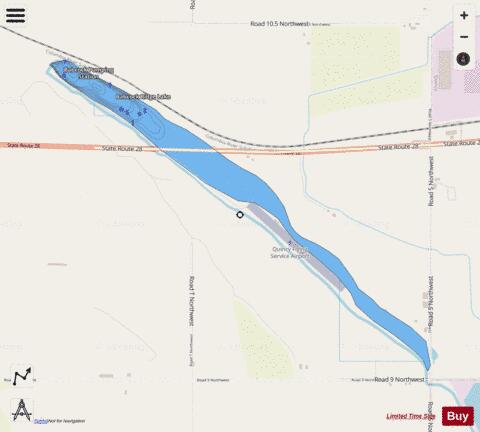 Babcock Ridge Lake,  Grant County depth contour Map - i-Boating App - Streets