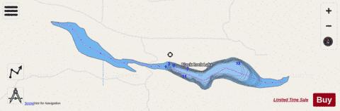 Black Rock Lake,  Grant County depth contour Map - i-Boating App - Streets