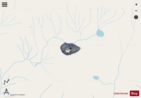 Bluff Lake depth contour Map - i-Boating App - Streets