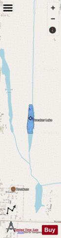 Breaker Lake,  Pacific County depth contour Map - i-Boating App - Streets