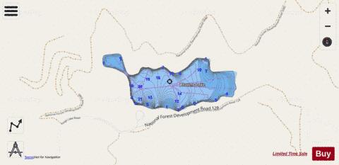 Browns Lake,  Pend Oreille County depth contour Map - i-Boating App - Streets