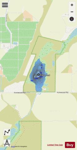 Clark Pond depth contour Map - i-Boating App - Streets