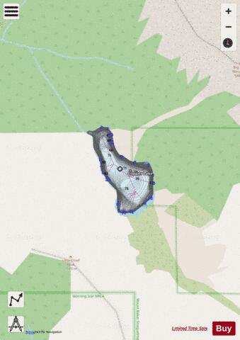 Copper Lake,  Snohomish County depth contour Map - i-Boating App - Streets