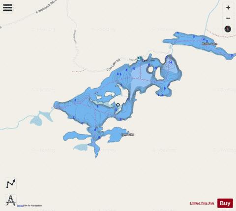 Cow Lake,  Adams County Page depth contour Map - i-Boating App - Streets