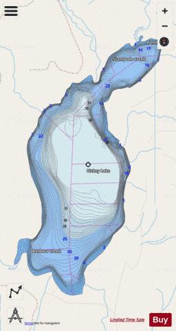 Dickey Lake,  Clallam County depth contour Map - i-Boating App - Streets