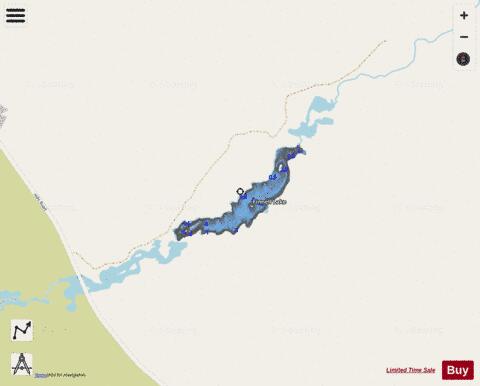 Finnell Lake depth contour Map - i-Boating App - Streets
