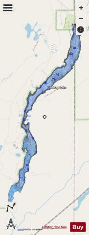 Fishtrap Lake,  Lincoln County depth contour Map - i-Boating App - Streets