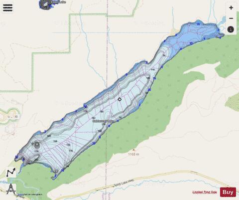 Lake Coldwater depth contour Map - i-Boating App - Streets