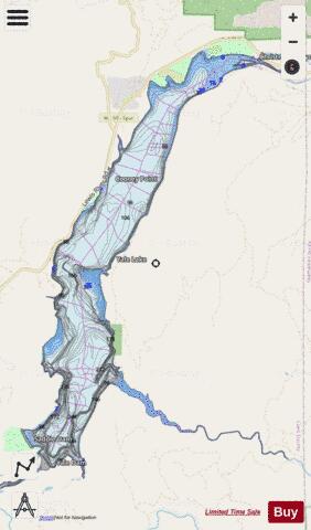 Lake Yale depth contour Map - i-Boating App - Streets