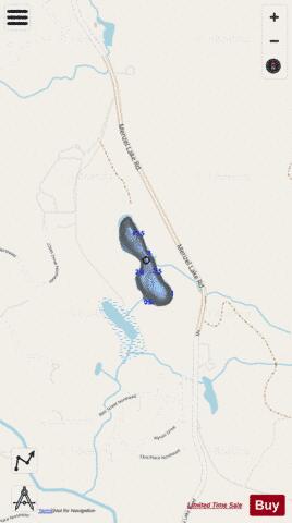 Little Menzel Lake depth contour Map - i-Boating App - Streets