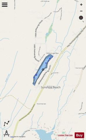 Minterwood Lake,  Pierce County depth contour Map - i-Boating App - Streets