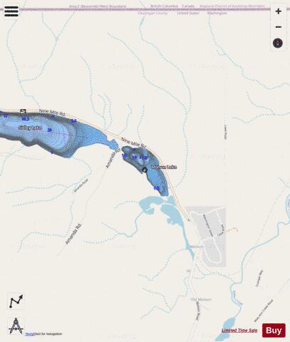 Molson Lake depth contour Map - i-Boating App - Streets