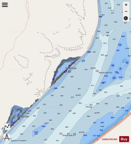 Mound Pond depth contour Map - i-Boating App - Streets