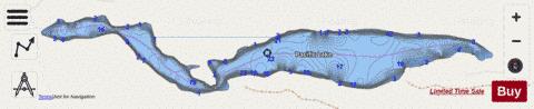 Pacific Lake,  Lincoln County depth contour Map - i-Boating App - Streets