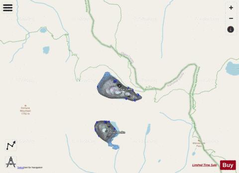 Pear Lake,  Snohomish County depth contour Map - i-Boating App - Streets